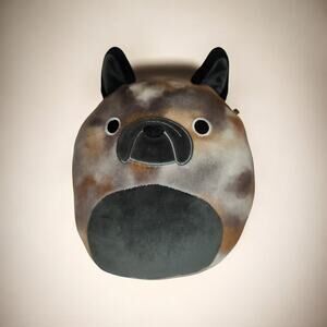 Squishmallows Keely the French Bulldog 8” Plush Tie Dye Grey Tan Marble Frenchie